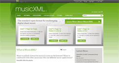 Desktop Screenshot of musicxml.com